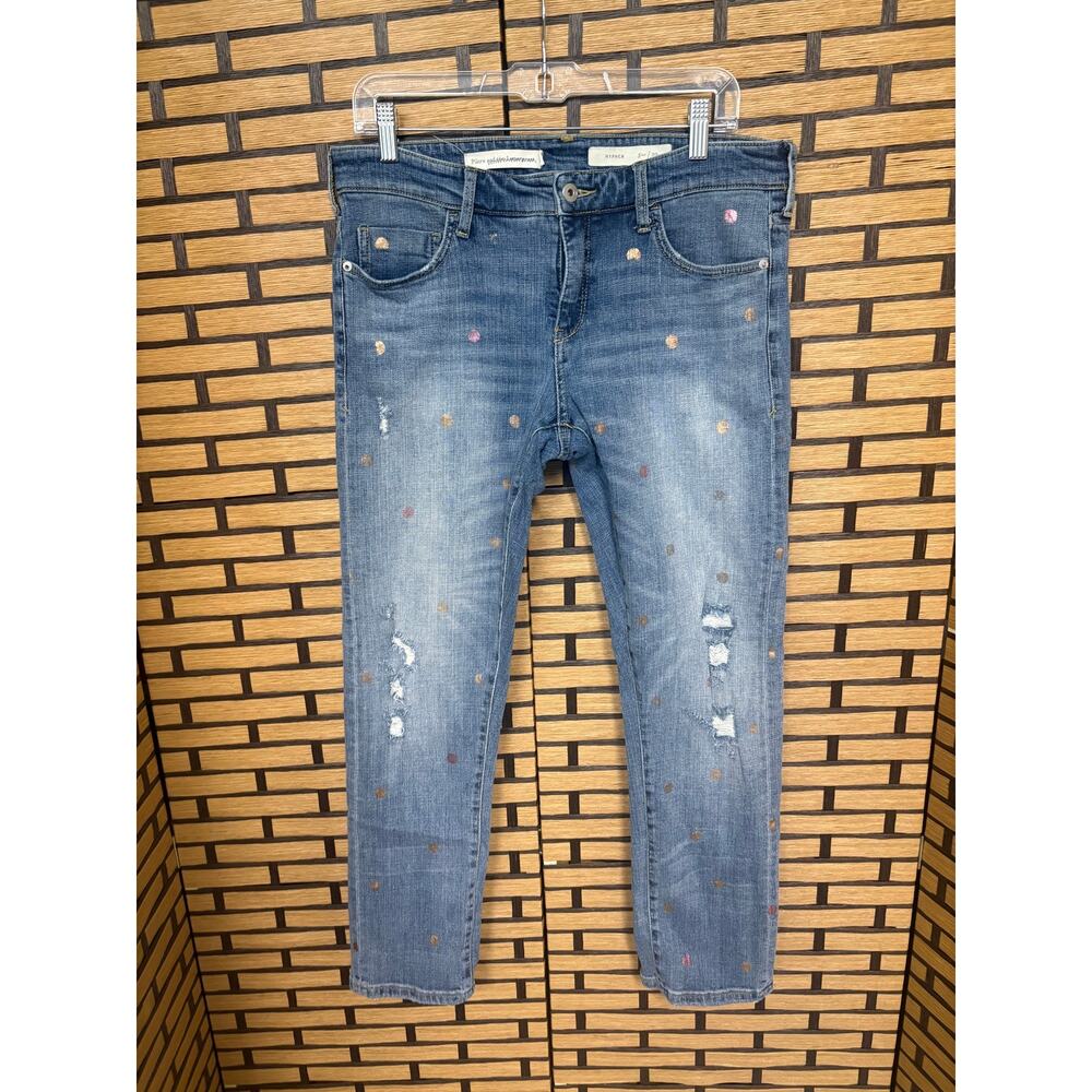 Pilcro‎ & The Letterpress Hypen Polka Dot Jeans Size 29